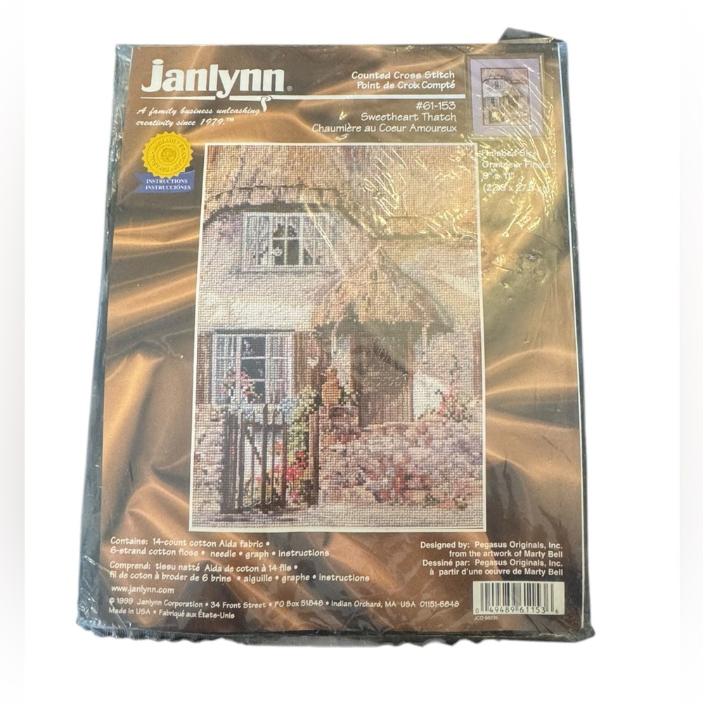 Janlynn Cross Stitch Kit - Sweetheart Thatch - Picture 2 of 8